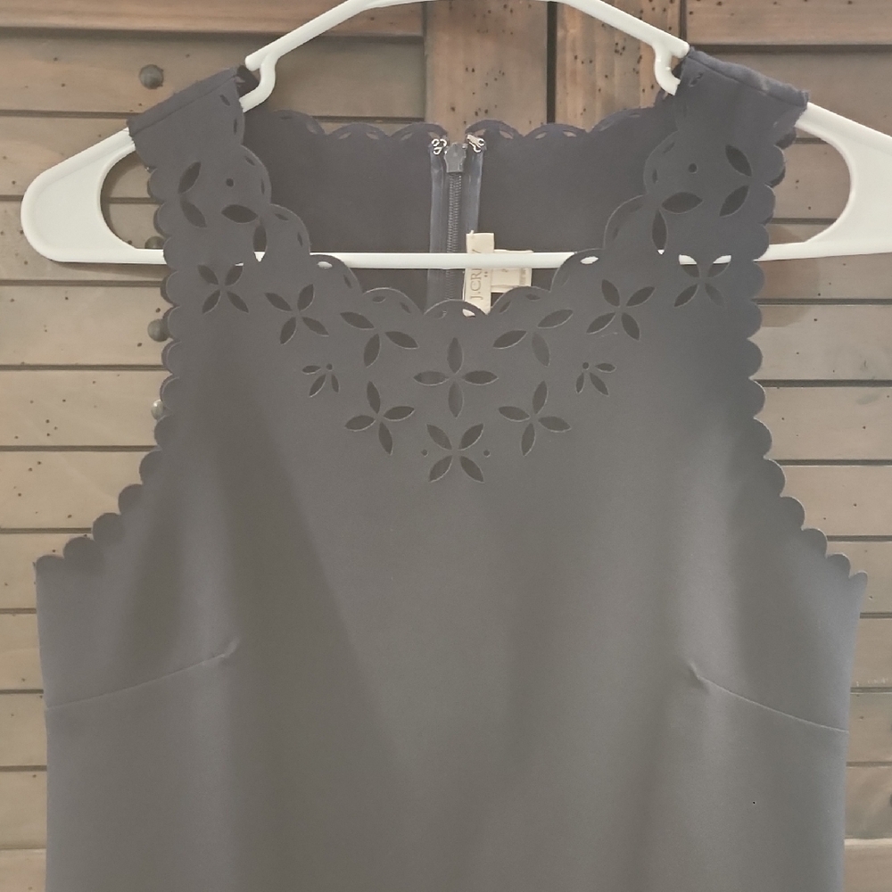 J. Crew Sleeveless Dress with Floral Cutouts
